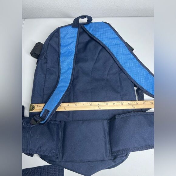 Rugged Gear Blue Multipackets Backpack - Picture 3 of 7